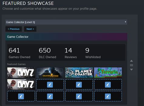 A button to remove featured games from your game collector .